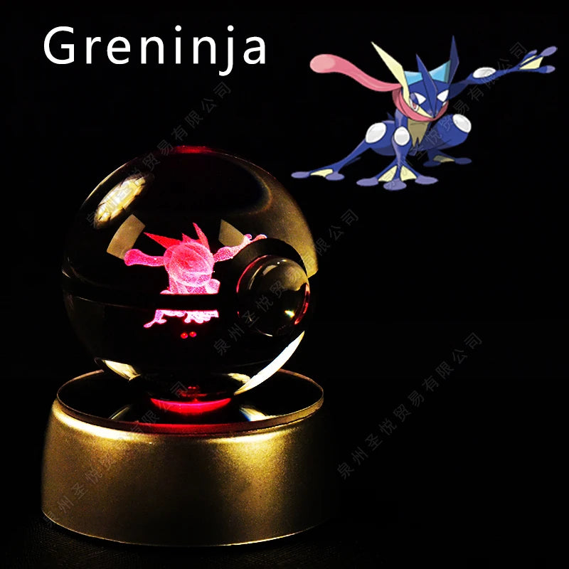 3D Pokemon crystal ball night light