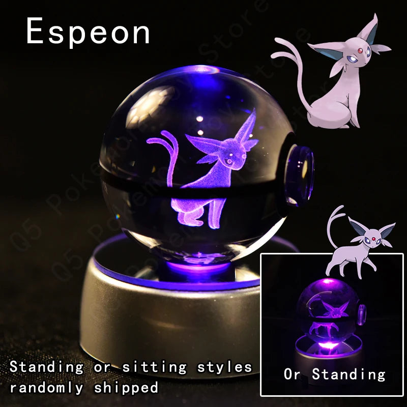 3D Pokemon crystal ball night light