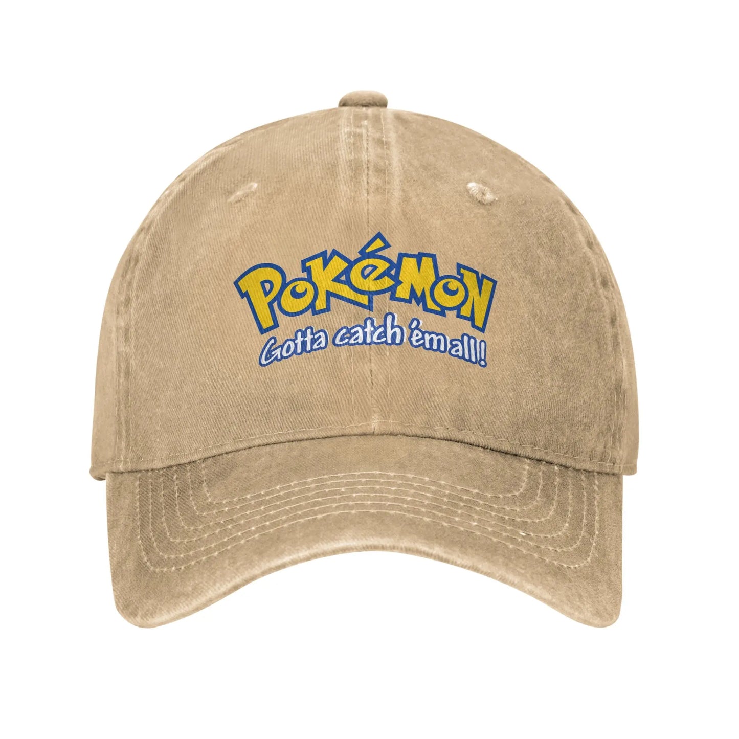 Pokemon Logo Cap  Pikachu Funny Baseball Cap Hats Visor Protection Snapback Cotton tops gorras