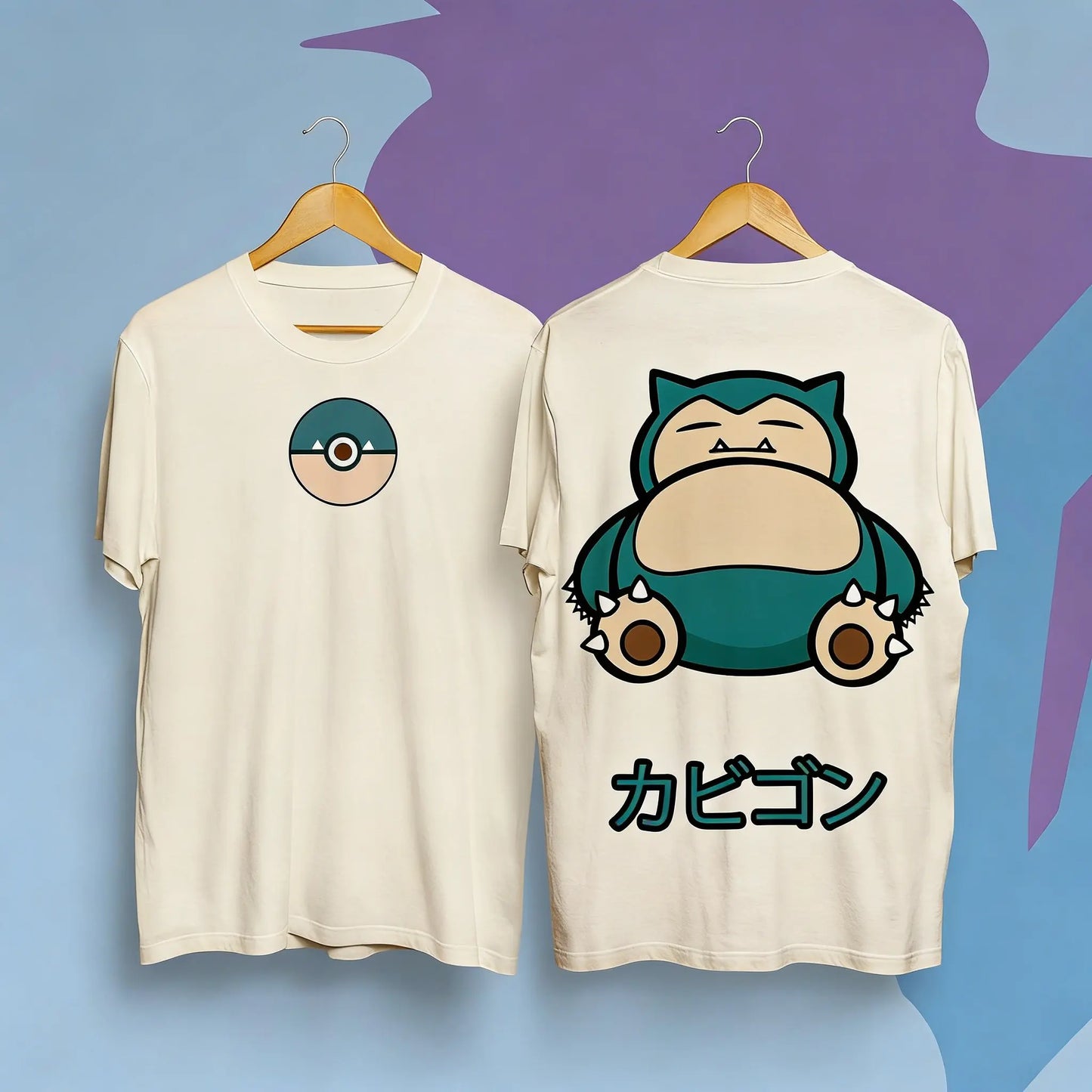 Pokemon Snorlax T Shirt Unisex Cotton Short Sleeve