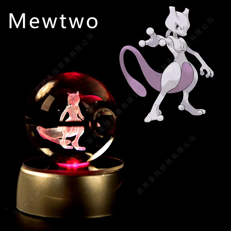 3D Pokemon crystal ball night light