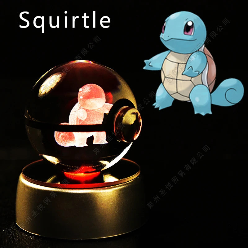 3D Pokemon crystal ball night light